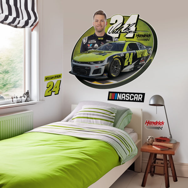 William Byron NASCAR Removable Wall Decal Set