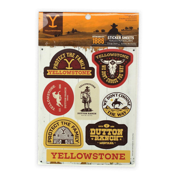Yellowstone Sticker Sheets
