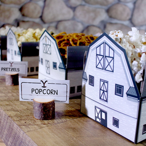 Yellowstone Barn Favor boxes (Set of 8)