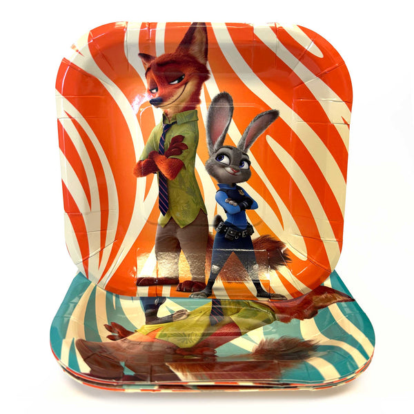 Zootopia 2 dessert plates stacked