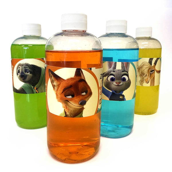 Zootopia water bottle labels included in the Deluxe Party Pack