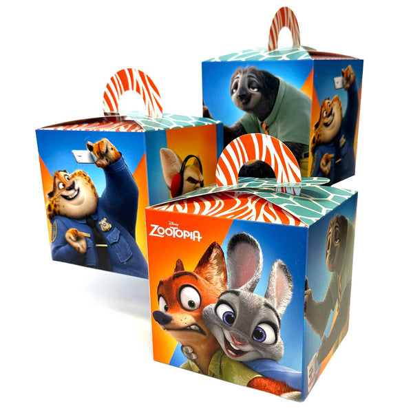 Zootopia 2 favor boxes, set of three