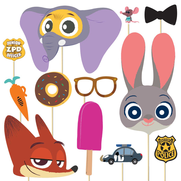 Zootopia 2 photo props set