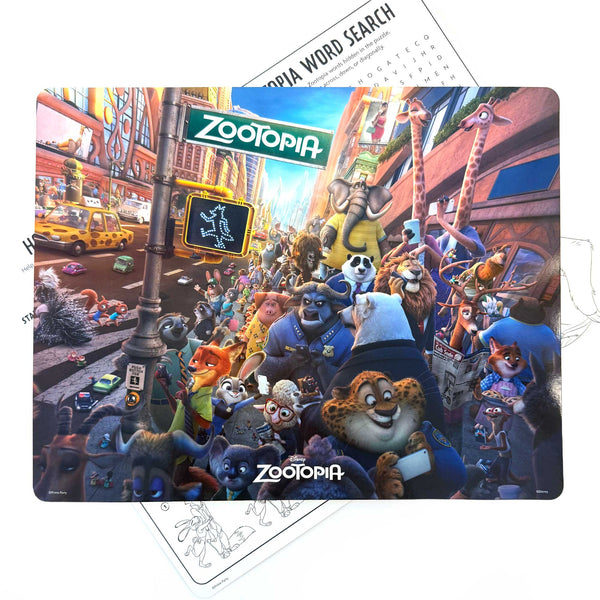 Zootopia 2 placemats front design