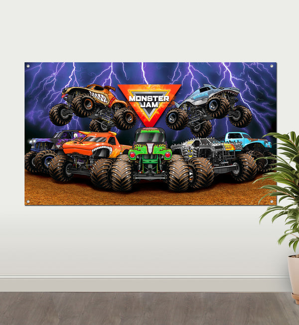 Monster Jam Fabric Wall Decoration