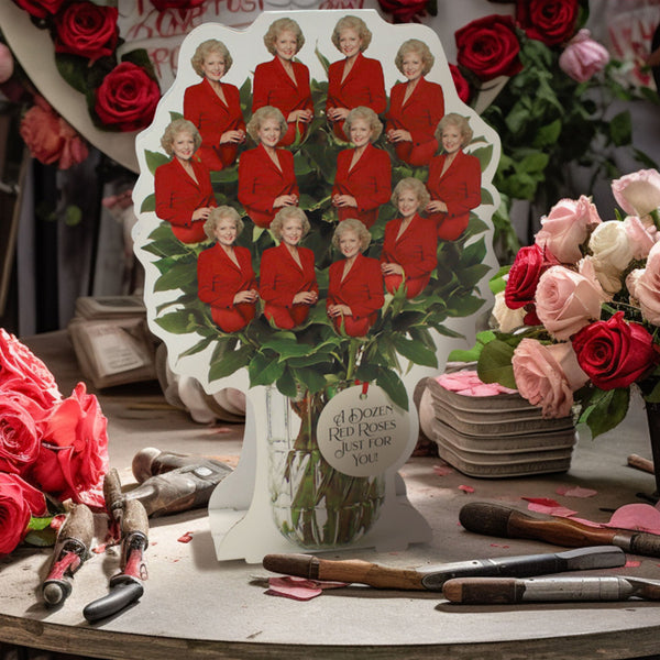 A Dozen Red Roses Bouquet: Unique Golden Girls Inspired Gift | Perfect for Birthdays and Anniversaries - Prime PartyCenterpieces