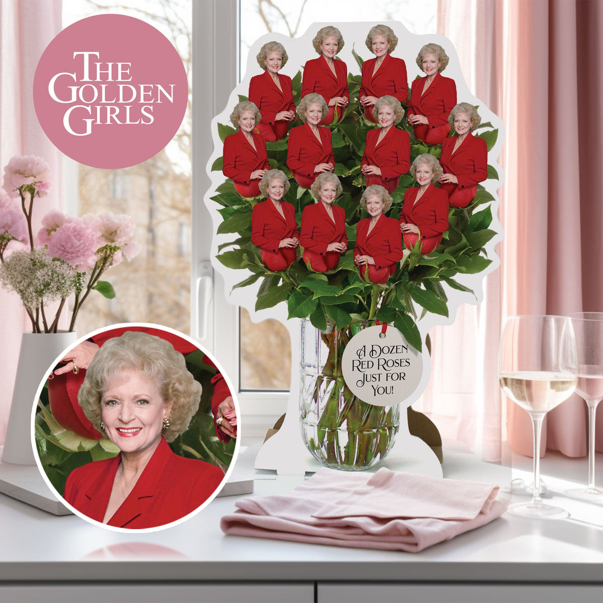 Golden Girls A Dozen Red Roses Bouquet | Unique Gift Idea – Prime Party