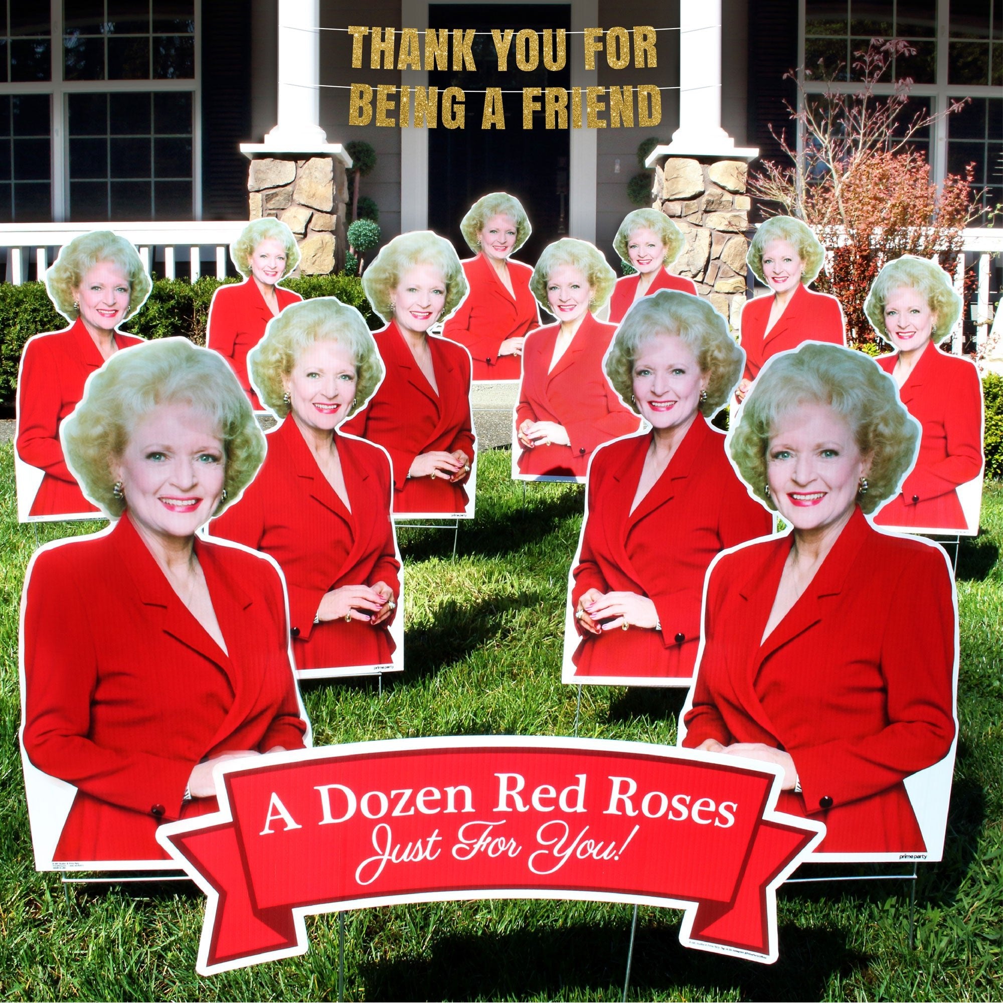 Golden Girls Dozen Roses Yard Kit -Featuring Rose Nylund, Betty