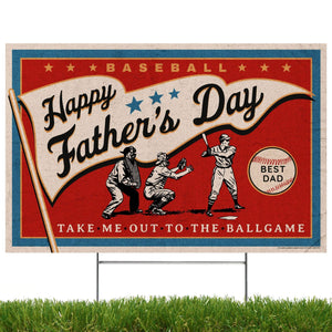 Baseball Father's Day Yard Sign - Prime PartyYard Signs