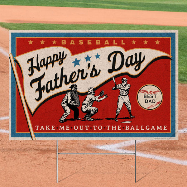 Baseball Father's Day Yard Sign - Prime PartyYard Signs