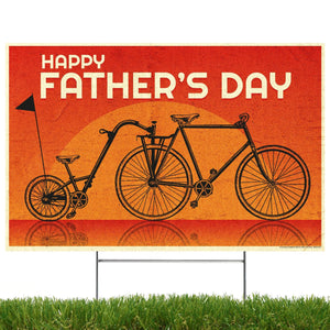 Bicycling Father's Day Yard Sign - Prime PartyYard Signs