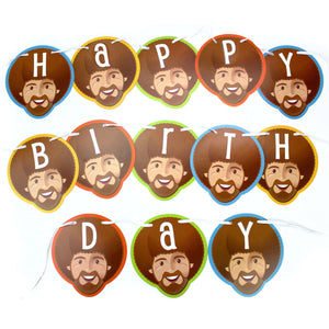 Bob Ross and Friends Birthday Banner - Prime PartyBanners