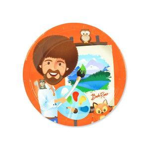 Bob Ross and Friends Dessert Plates (8 Pack) - Prime PartyPlates