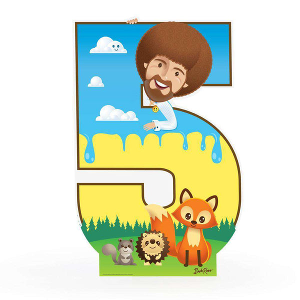 Bob Ross and Friends Number 1-5 Cardboard Cutout - Prime PartyCardboard Cutouts