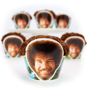 Bob Ross Cupcake Wrappers (Set of 12) - Prime PartyCupcake Wrapper