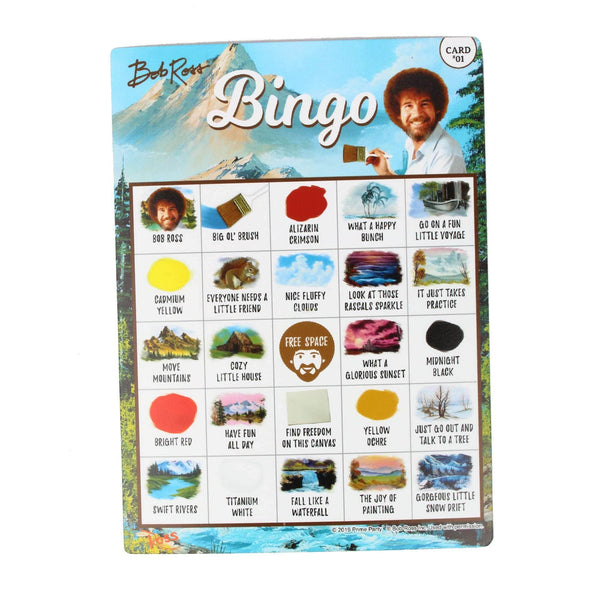 Bob Ross Deluxe Bingo Party Game for 16 - Prime PartyGames & Activities