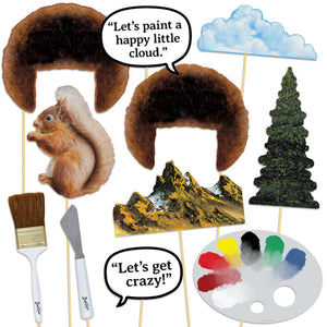 Bob Ross Photo Booth Props - Prime PartyGames & Activities