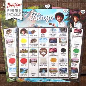 Prime Party Bob Ross Printable Bingo Game