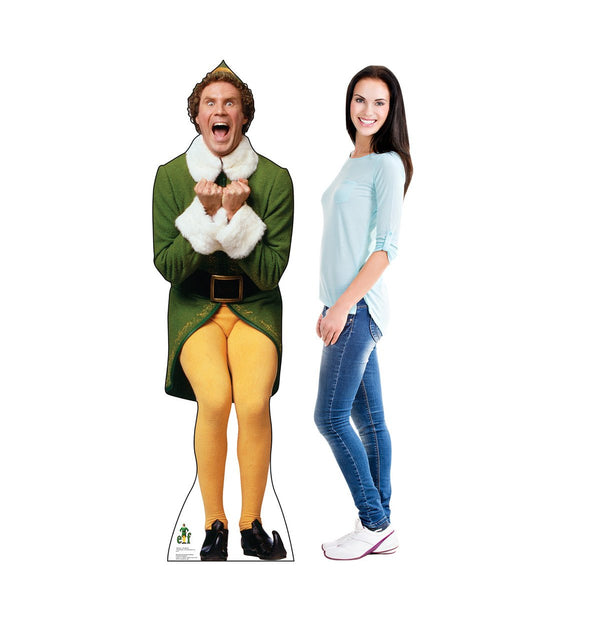 Buddy the Elf Excited Cardboard Cutout - Prime PartyCardboard Cutouts