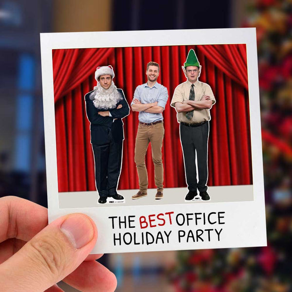 Dwight Schrute Elf Hat - The Office Cardboard Cutout - Prime PartyCardboard Cutouts