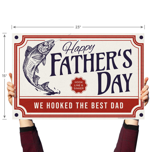 Fishing Father's Day Yard Sign - Prime PartyYard Signs