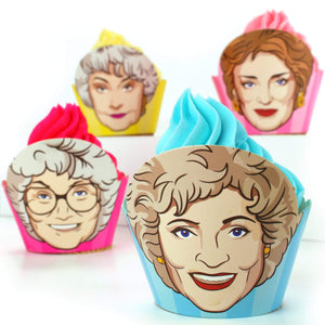 Golden Girls Cupcake Wrappers (Set of 12) - Prime PartyCupcake Wrapper