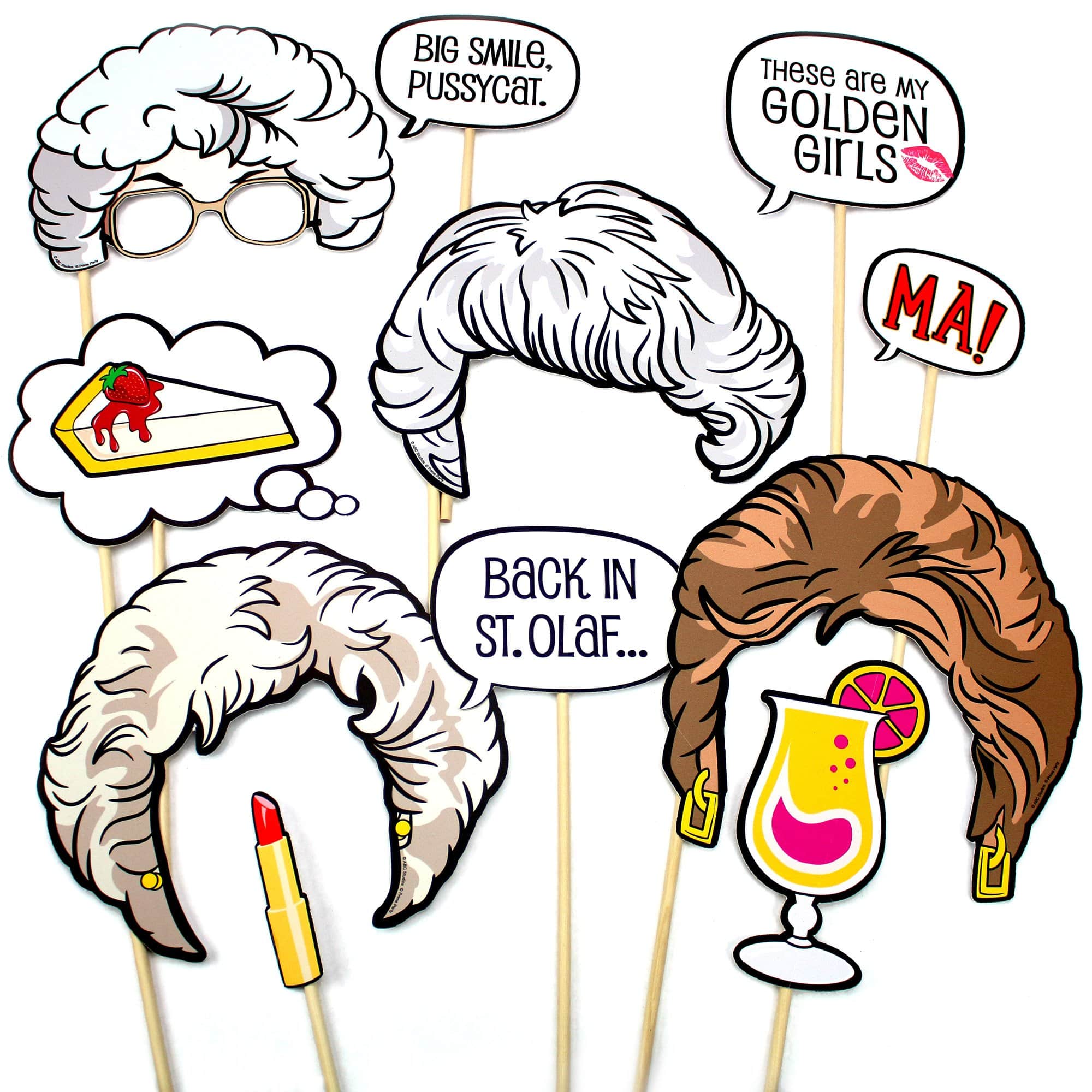 golden-girls-photo-booth-props-prime-party for Cutout Free Printable Photo Booth Props Words Golden Girls Photo Booth Props – Prime Party for Cutout Free Printable Photo Booth Props Words