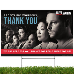 Grey's Anatomy – Thank You, Front Line Workers, Personalized Yard Sign - Prime PartyPersonalized Yard Signs