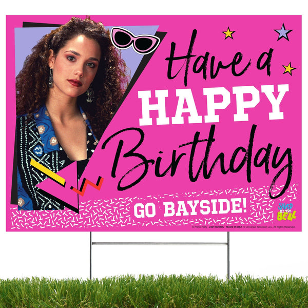 Happy Birthday Yard Sign, Saved By the Bell, Jessie Spano - Prime PartyYard Signs
