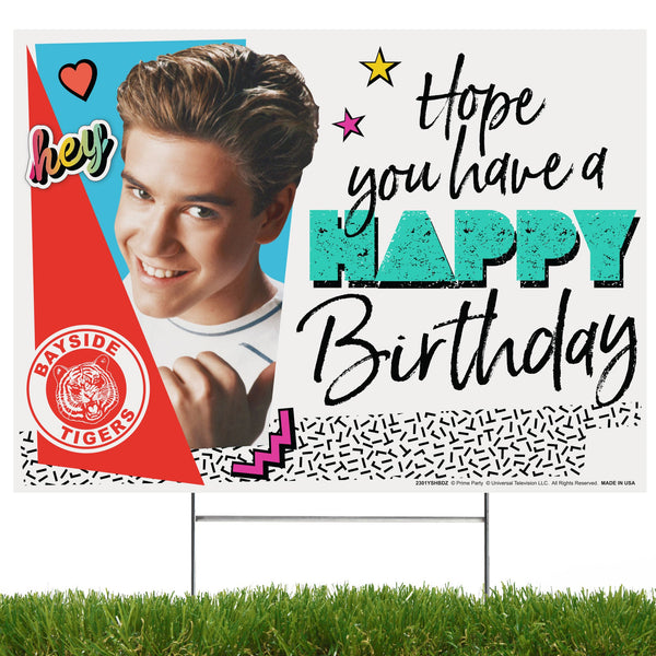 Happy Birthday Yard Sign, Saved By the Bell, Zack Morris - Prime PartyYard Signs