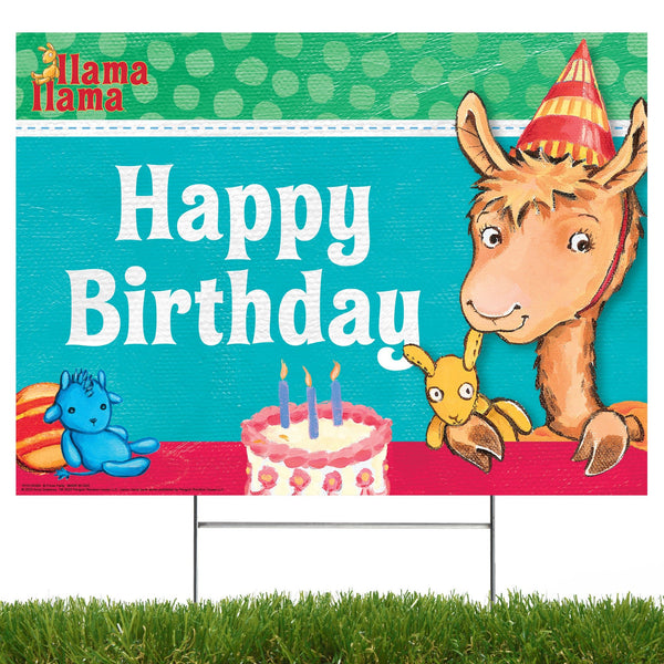 Llama Llama Happy Birthday Yard Sign - Prime PartyYard Signs