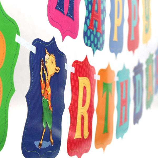 Llama Llama Jointed Banner - Prime PartyBanners