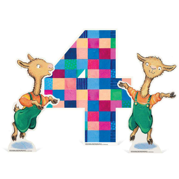 Llama Llama Tabletop Number Standee (3-Piece Set) - Prime PartyMini Numbered Table-Top Decor