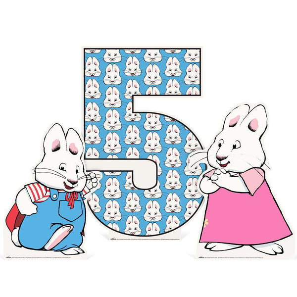 Max and Ruby Tabletop Number Cutout (3-Piece Set) - Prime PartyMini Numbered Table-Top Decor
