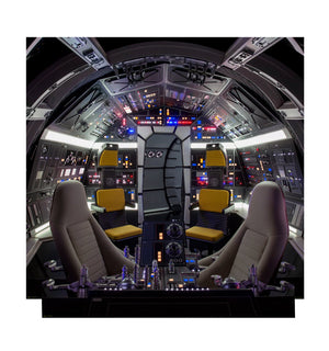 Millennium Falcon Cockpit – Cardboard Backdrop™ - Prime PartyCardboard Cutouts