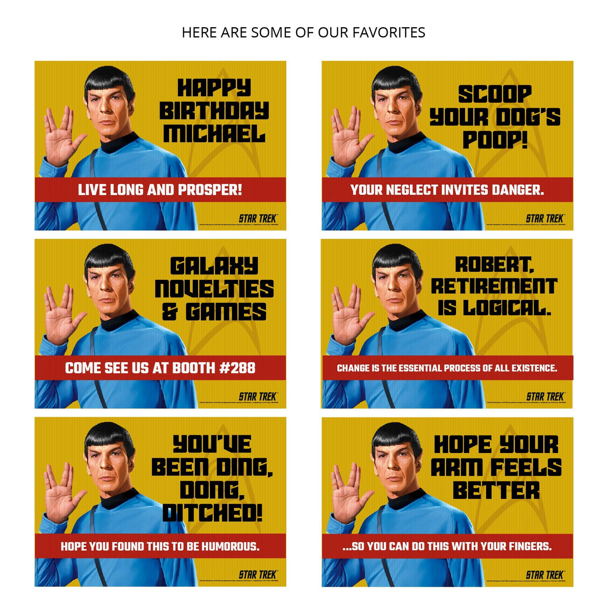 Mr. Spock Personalized Yard Sign, Star Trek Original Series – Prime Party
