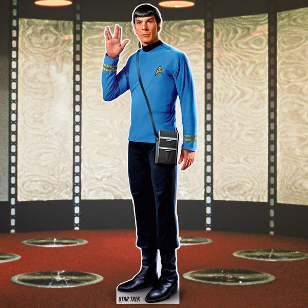 Mr. Spock Vulcan Salute Life-Size Cardboard Cutout - Officially Licensed Star Trek Merchandise - Prime PartyCardboard Cutouts