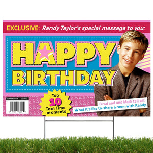Randy Taylor - Happy Birthday, Home Improvement Yard Sign - Prime PartyYard Signs