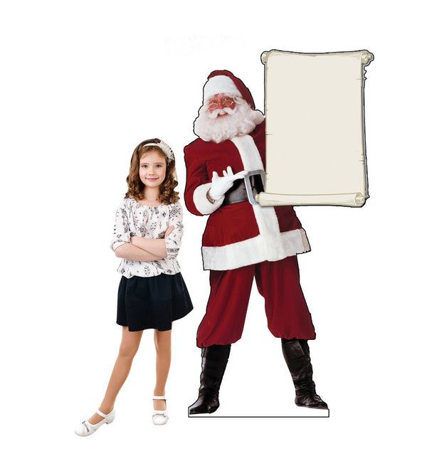 Santa Claus with Scroll - Cardboard Cutout - Prime PartyCardboard Cutouts