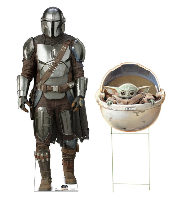 The Mandalorian & The Child in Pod Outdoor Standee Package - Prime PartyCardboard Cutouts