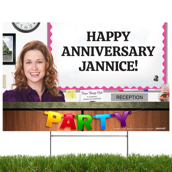 The Office, Personalized Yard Sign with Pam Halpert - Prime PartyYard Signs