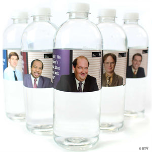 The Office Water Bottle Labels (Set of 16) - Prime PartyWater Bottle Labels