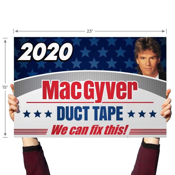 Advanced Graphics Yard Sign MacGyver - Yard Sign with Lawn Stakes, MacGyver Duct Tape 2020 1100YSM4