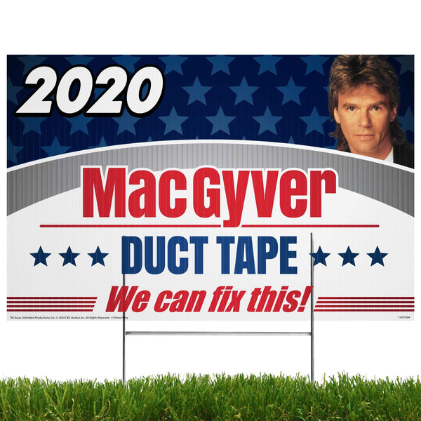 Advanced Graphics Yard Sign MacGyver - Yard Sign with Lawn Stakes, MacGyver Duct Tape 2020 1100YSM4